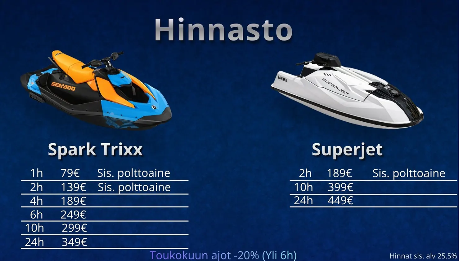 Vesirent hinnasto 1